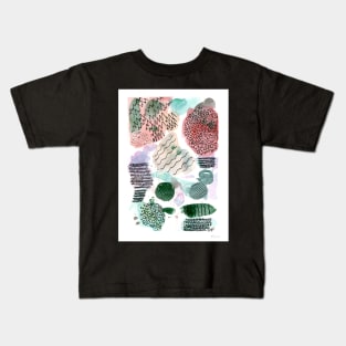 Abstract Earth Tones Kids T-Shirt